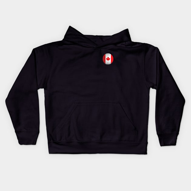 canada flag ball Kids Hoodie by persa